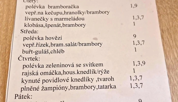 Restaurace U Panskych   Ubytovaci Pokoje Restaurace - Hamry 1600