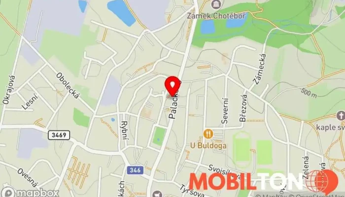mapa Restaurace U Pešků Restaurace v Trčků z Lípy 46