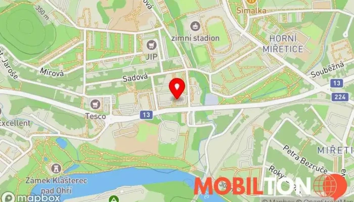 mapa Restaurace u pivovaru Hospoda v Chomutovská 457