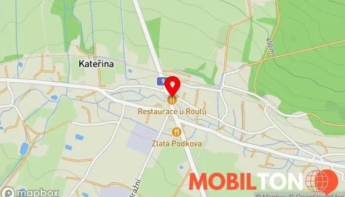 mapa Restaurace »U Routů« Česká restaurace v Dolní Podluží