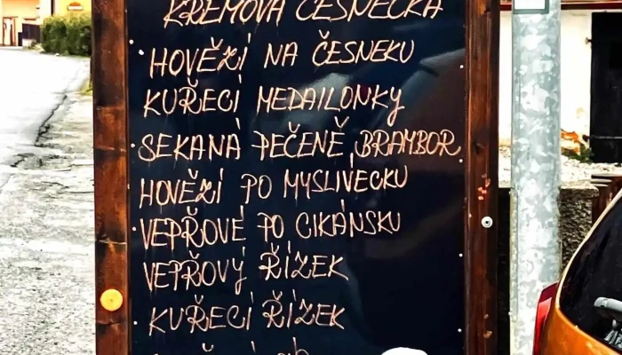 Restaurace U Slunce Penzion Menu - Dolní Kamenice