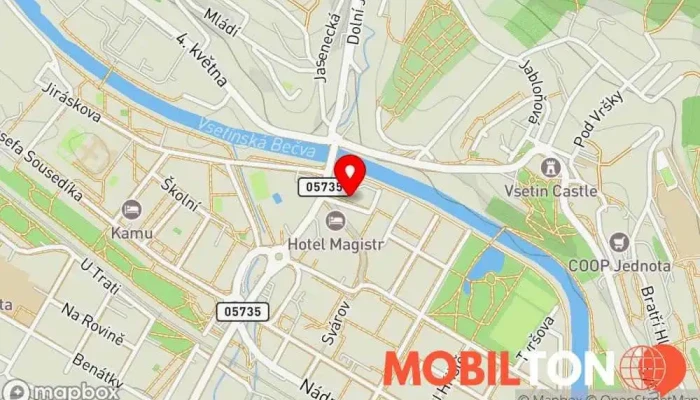 mapa Restaurace U Tří Slunečnic Restaurace v Dolní nám. 307