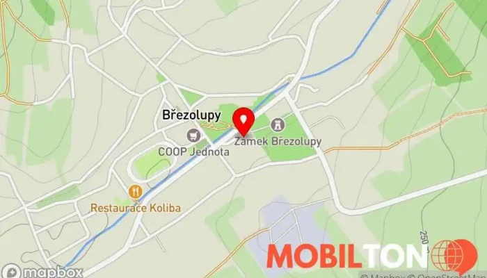 mapa Restaurace U Zámku Restaurace v Březolupy