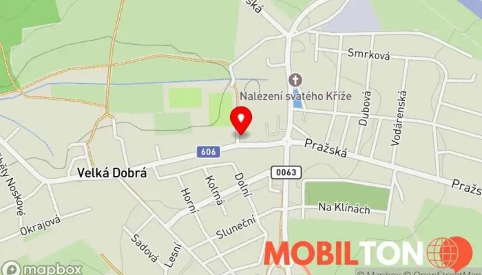 mapa Restaurace Velká Dobrá Restaurace, Taneční sál v Karlovarská 315