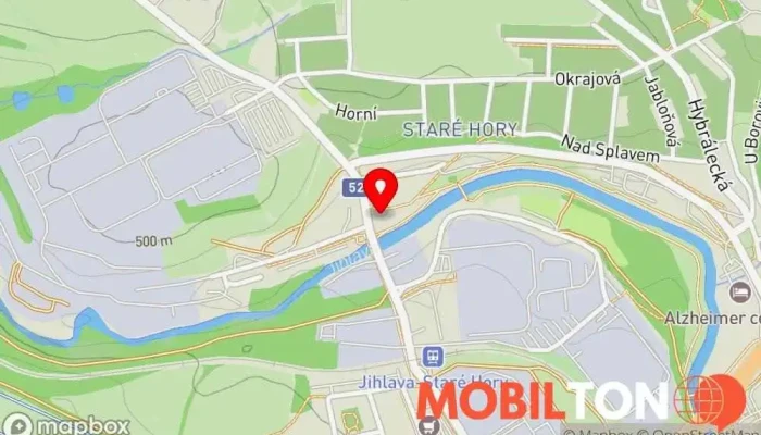 mapa Restaurace Venuše Restaurace v Staré Hory