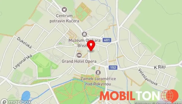 mapa Restaurace Viola-lessl Restaurace v Komenského 34