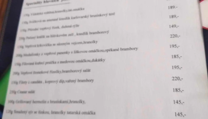 Restaurace Viola -  Lessl Menu - Komenského 34
