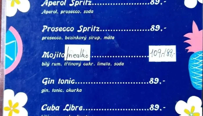 Restaurace Vlzan Menu - Pasecká 4431