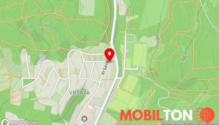 mapa Restaurace Vršava Restaurace v Vršava I 2538