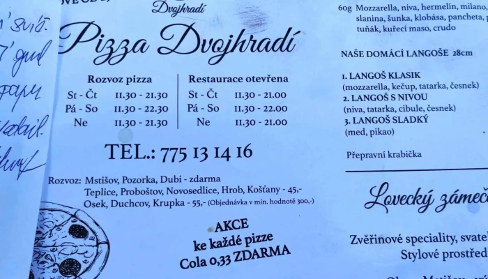 Restaurace Zamecek Dvojhradi   Obora Mstisov Ceny - Mstišov