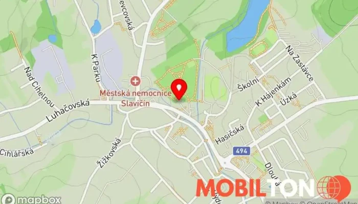 mapa Restaurace Zámek Restaurace v Osvobození 24