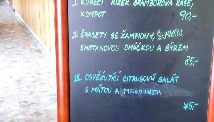 Restaurace Zamek Menu - Osvobození 24