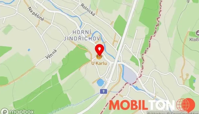 mapa Restaurant U Karlů Restaurace v Vojtěcha Kováře 264