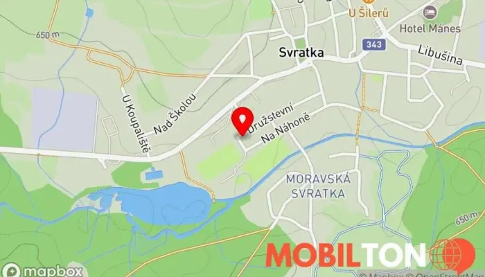 mapa Ritter Otto Restaurace v Družstevní 249