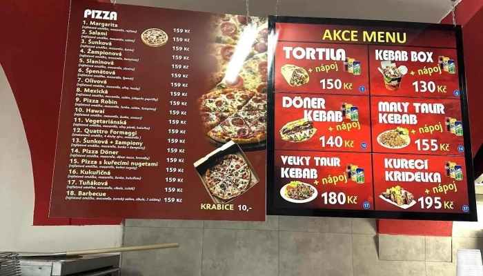 Robin Kebab -  Menu - Nám. Čsl. Armády 55