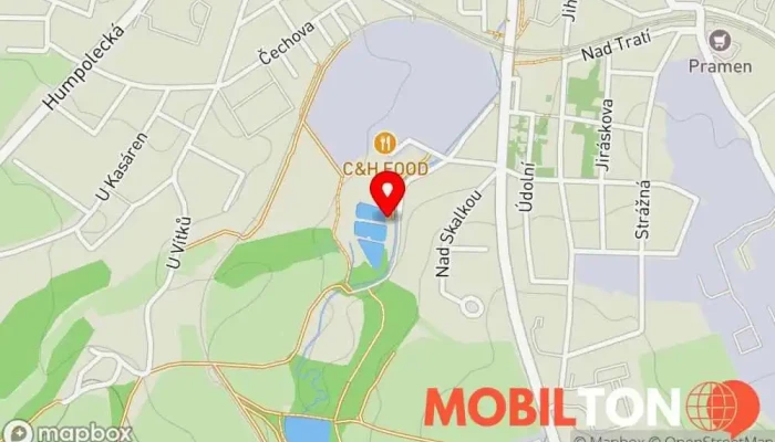 mapa Rybárna - Nikl Restaurace v U Borové 3683