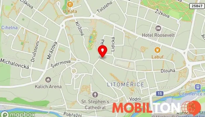 mapa Rychlé občerstvení U Edgara Restaurace v Michalská 36/10