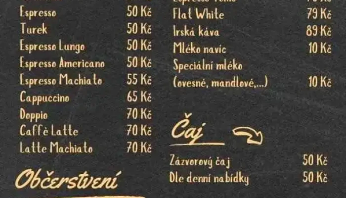 Salek U Jakuba Menu - Česká 2633 440 01