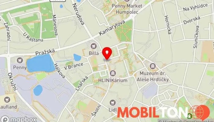 mapa Školní jídelna RODINKA s.r.o. Restaurace v Husova 391