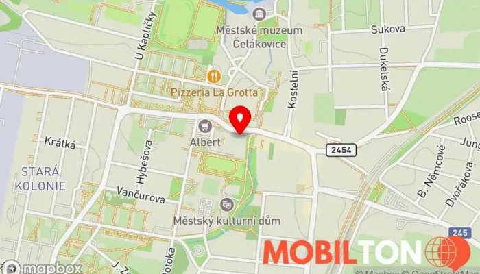 mapa Smetanová zmrzka Prodej zmrzliny v nám. 5. května 113