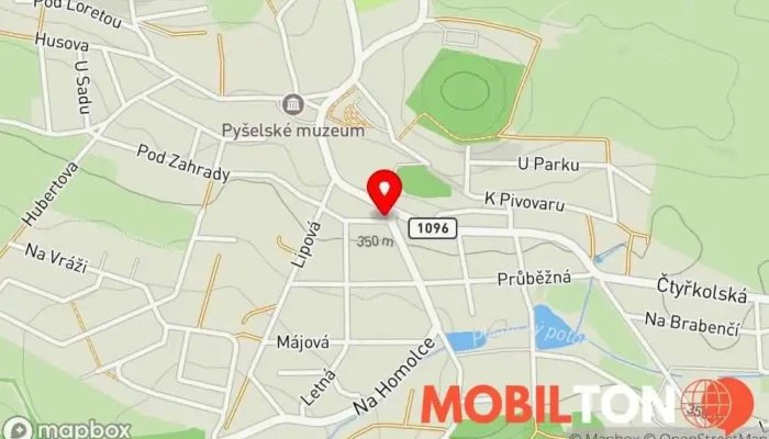 mapa Sokolovna Restaurace v Pražská 151