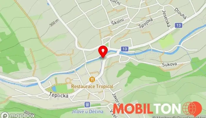mapa Spořka - Pizza Kebab Rychlé občerstvení v Martiněves