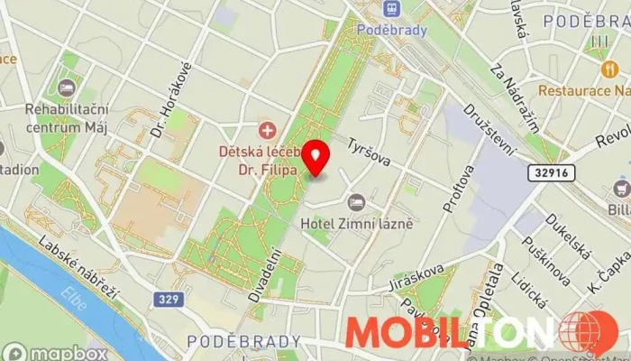 mapa Stánkoff Pizza Pizza do ruky v Poděbrady III