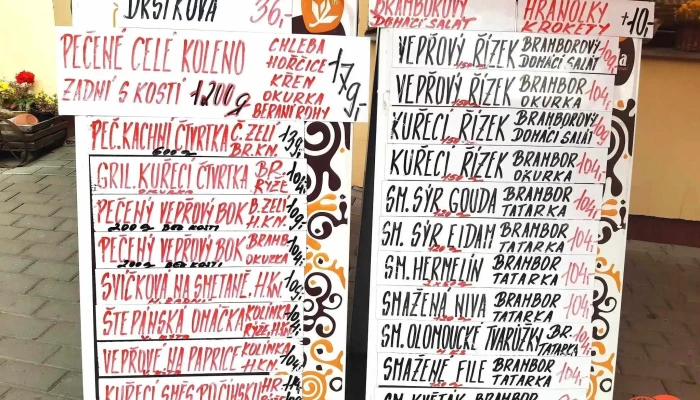 Staroceska Jidelna U Trojanku Menu - Pod Hradištěm 72