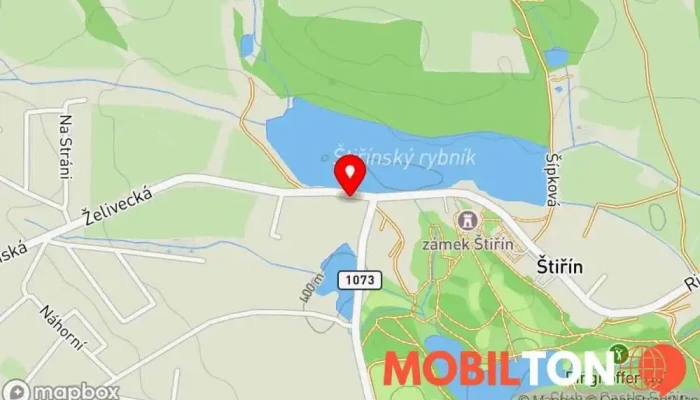 mapa Štiřínská stodola - Wellness hotel Hotel, Restaurace, Wellness centrum v Štiřín