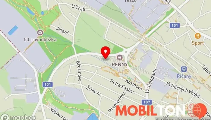 mapa Super jidlo Restaurace v Říčanská 1818