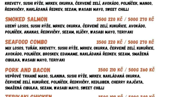 Sushihub Zlin Menu - 1 Zlín 1 Cz, Jana Antonína Bati 5151