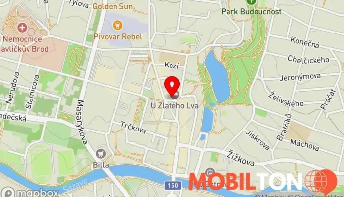 mapa Taste of India Restaurace v Havlíčkovo nám. 177 580 01