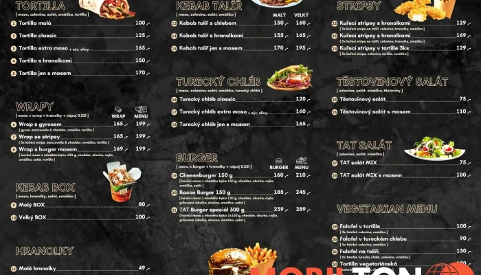 Tat Bistro -  Menu - 1 Rožnov Pod Radhoštěm-rožnov Pod Radhoštěm 1 Cz, Meziříčská 730