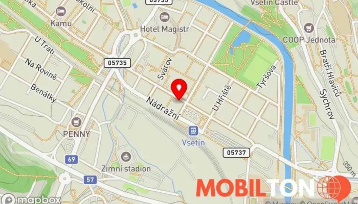 mapa Tazza bistro italiano Italská restaurace v Smetanova 1137