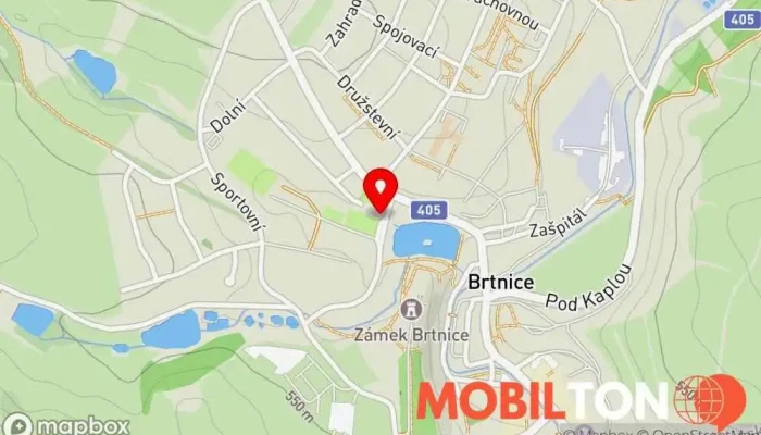 mapa TJ Sokol Brtnice Restaurace v U Pivovaru 762