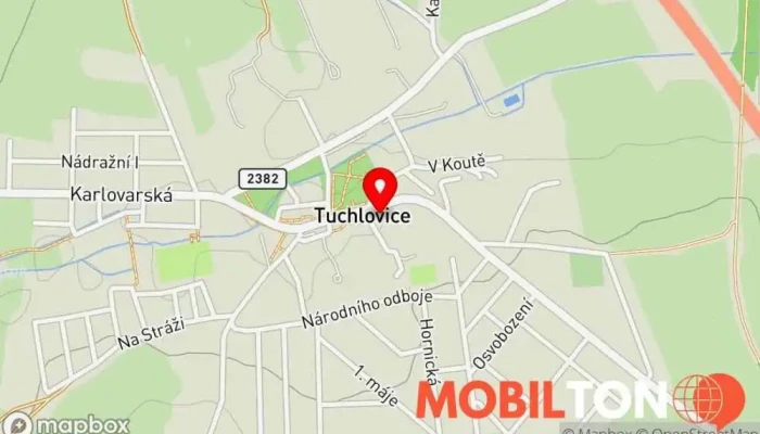 mapa TORO sushi Suši restaurace v Karlovarská 796