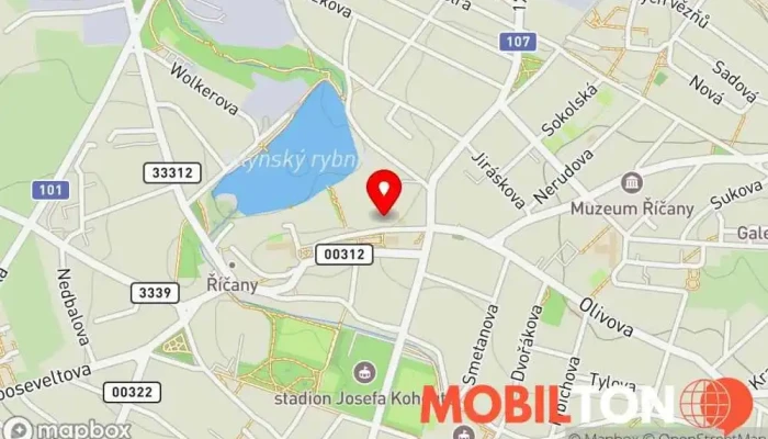 mapa TURBO PIZZA Říčany Pizzerie v Masarykovo nám. 60/33