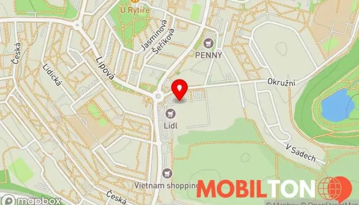 mapa Two Brothers Rychlé občerstvení v Okružní 1