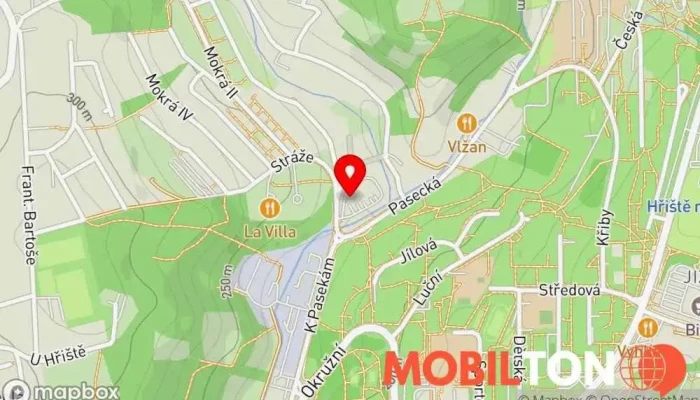mapa U Barcuchů Bistro, Samoobslužná jídelna v Mokrá 5215