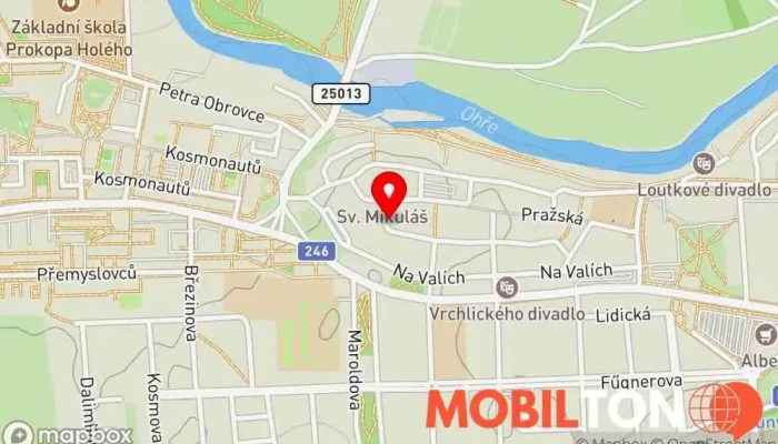 mapa U Kalicha Restaurace v Česká 184