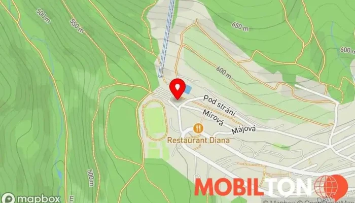 mapa U Kryla Restaurace v U Stadionu 222