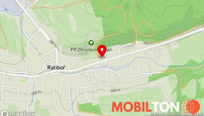 mapa U OGARŮ Restaurace v Ratiboř