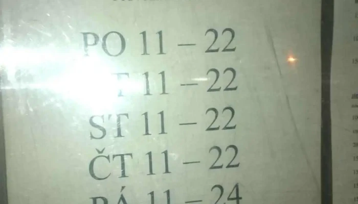 U Ruzicku Menu - Hlavní 89