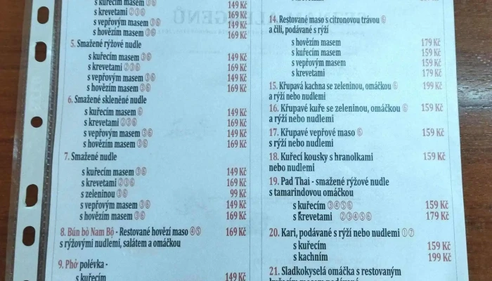 U Tygra -  Ceny - Mírová 56