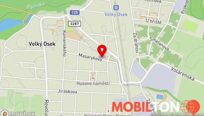 mapa U vypíchlýho voka Restaurace v Masarykova 359