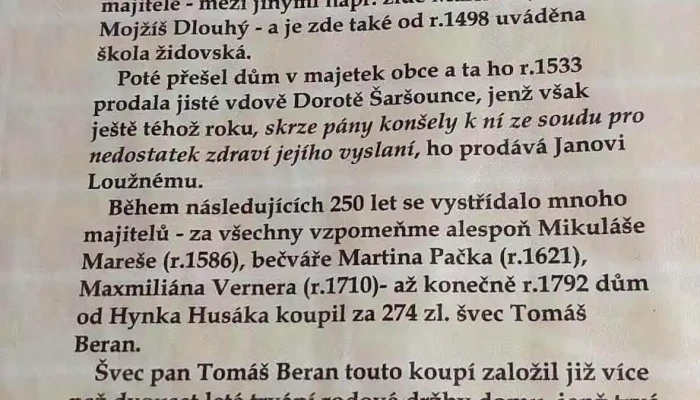 U Zida Menu - Česká 182