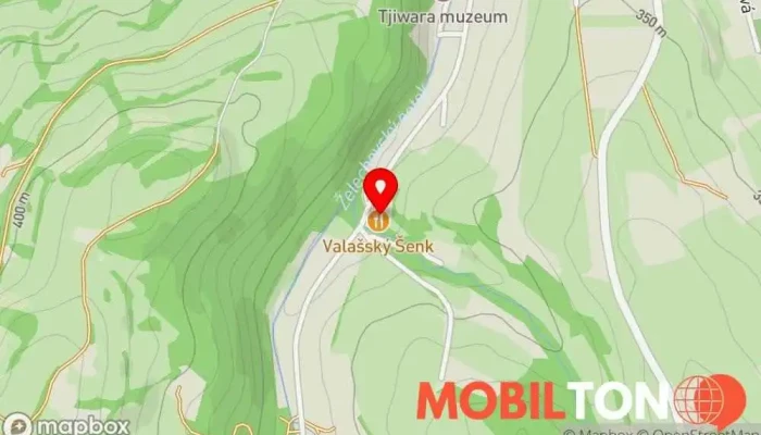 mapa Valašský šenk Restaurace, Bar, Ubytování, Občerstvení pro svatby v Lázeňská 451