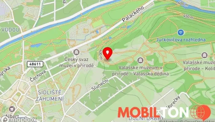mapa Valašský šenk Na Mlatě Restaurace v 
