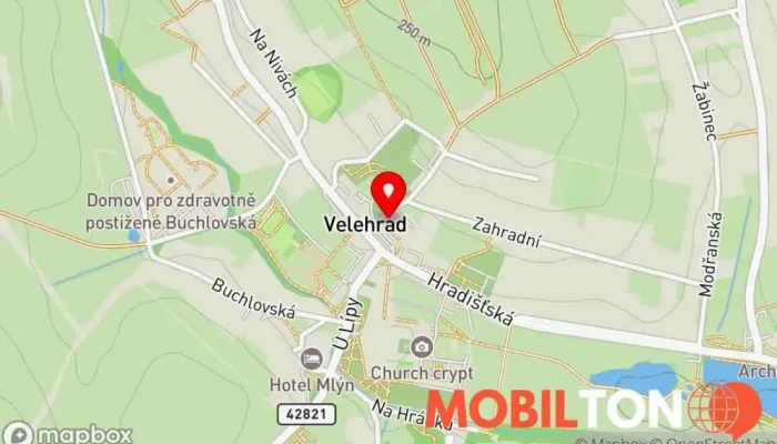 mapa Vega Centrum Restaurace v Salašská 269