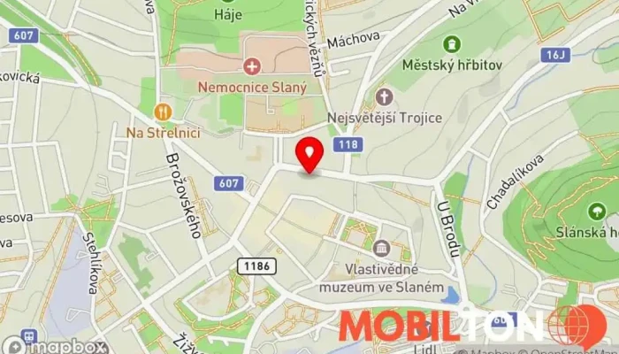 mapa Vicoli di Luigi Italská restaurace v Palackého 201